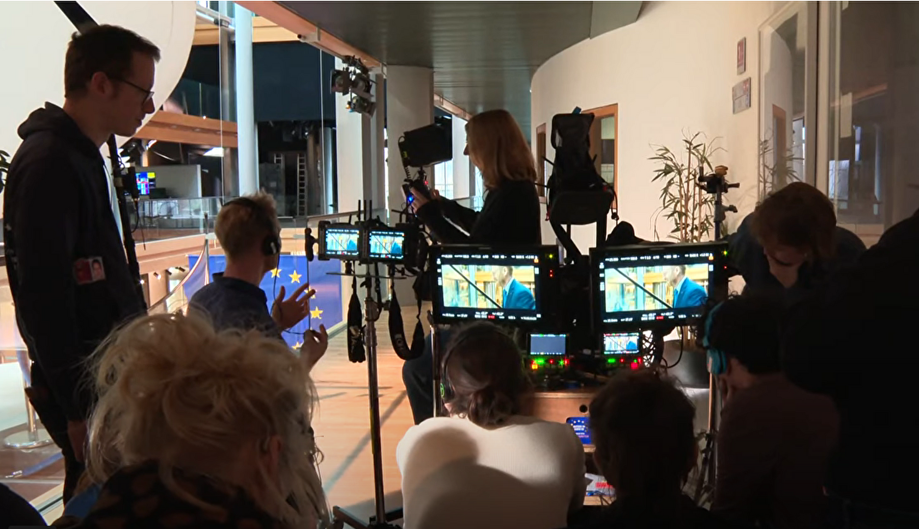Tournage au Parlement