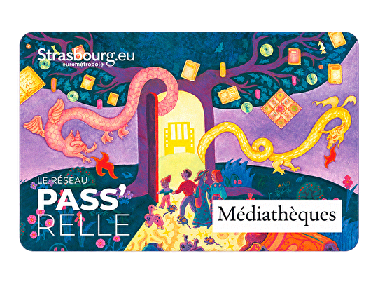 La carte Pass'relle du réseau des médiathèques