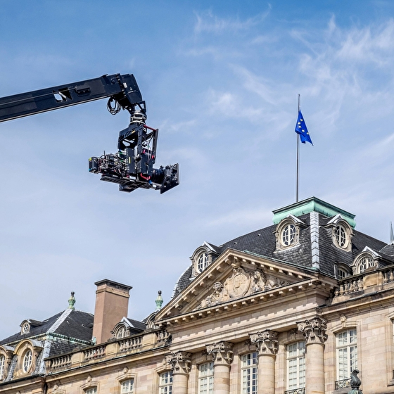Image de tournage à l'extérieur