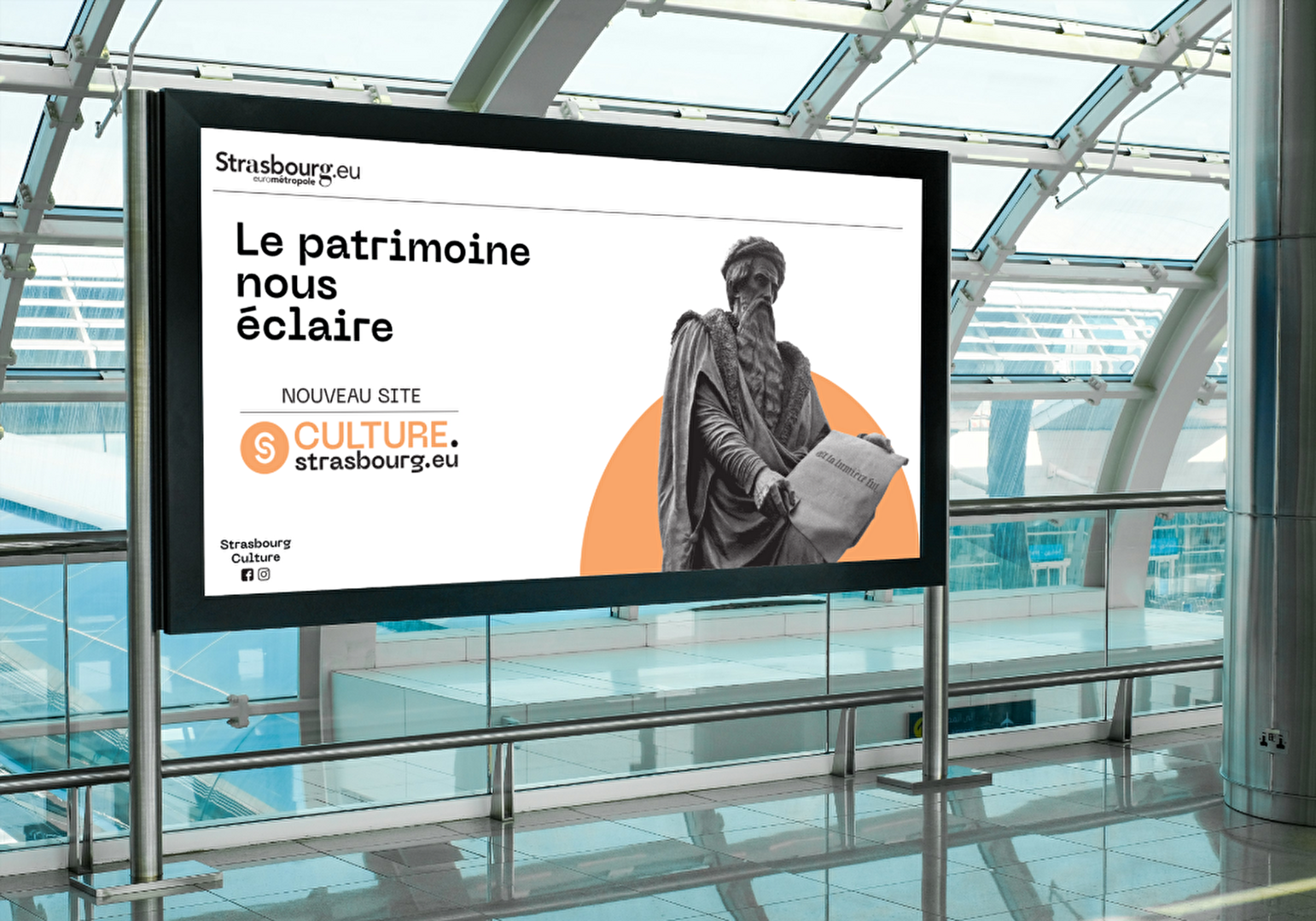 Affiche, le patrimoine nous éclaire