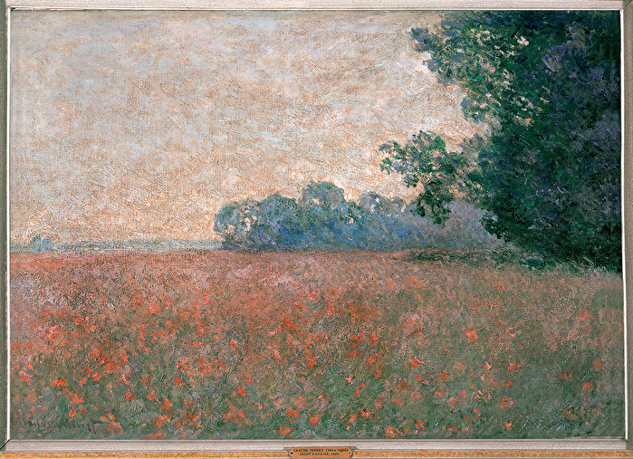 Champ d'avoine aux coquelicots - Claude Monet, vers 1890, environs de Giverny