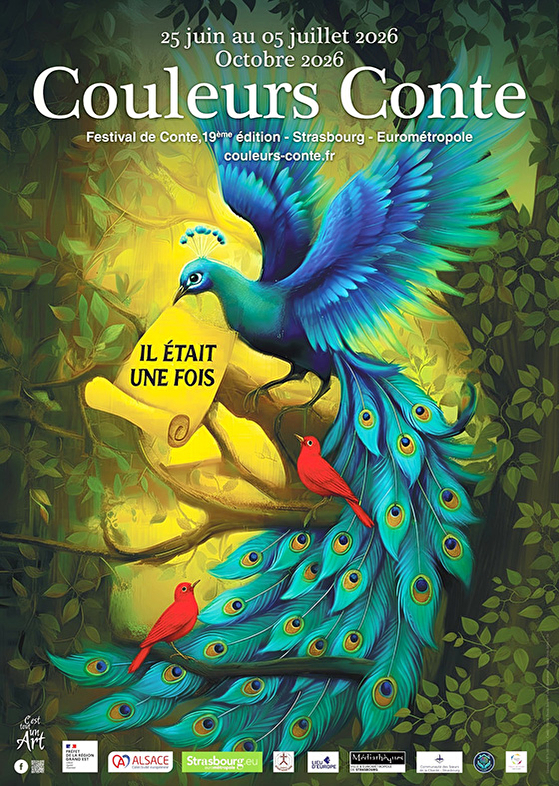 Couleurs conte, du 25 juin au 5 juillet 2026. Festival de contes, 19e édition - Strasbourg Eurométropole