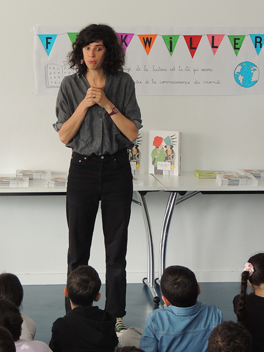 Marie Dorléans à la rencontre des élèves de l’école Finkwiller