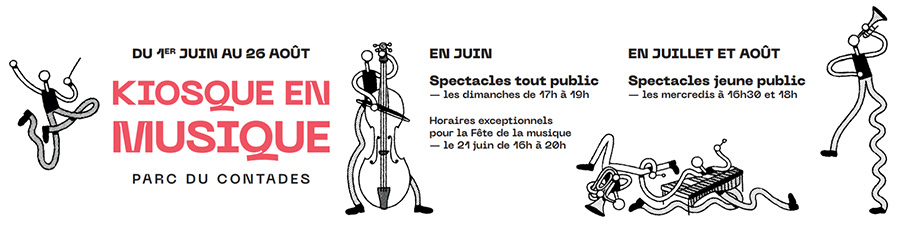 Programme kiosque en musique été 2026 - visuel de présentation