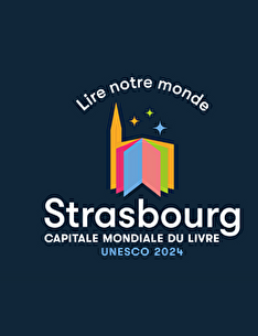Logo de Strasbourg Capitale mondiale du Livre 2024