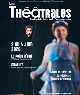 Les théâtrales du 2 au 4 juin 2026 au point d'eau. Gratuit.